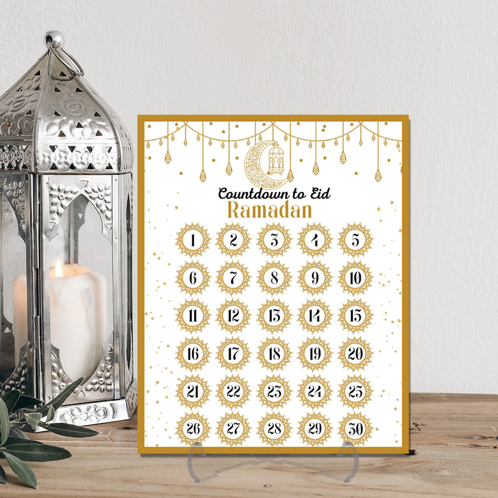Advent Calendar Gift - Kalender Hitung Mundur Ramadhan Akrilik: Dekorasi