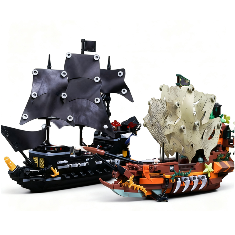 Lego Set Creator - Blok Bangunan Kapal Bajak Laut MOC
