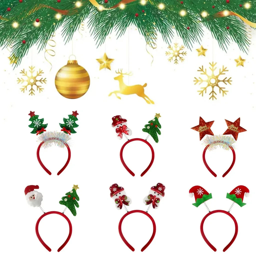 10 Buah Ikat Rambut Natal Ikat - Reindeer Antlers Headband ulasan dan harga