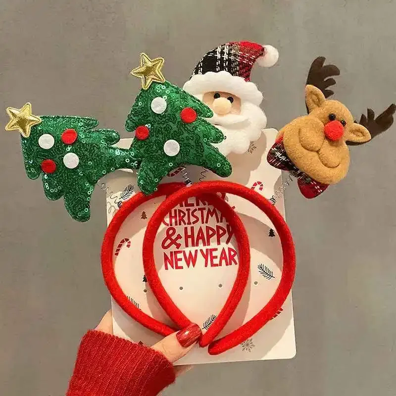10 Buah Ikat Rambut Natal Ikat - Reindeer Antlers Headband ulasan dan harga
