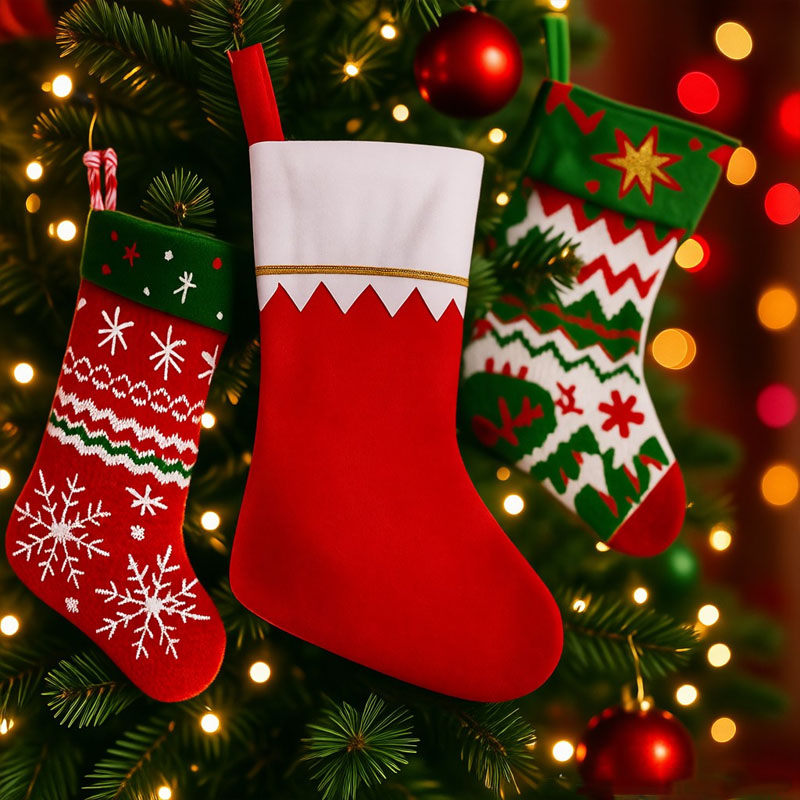 Kaus Kaki Natal untuk Dekorasi - Christmas Stocking Hanging ulasan dan harga