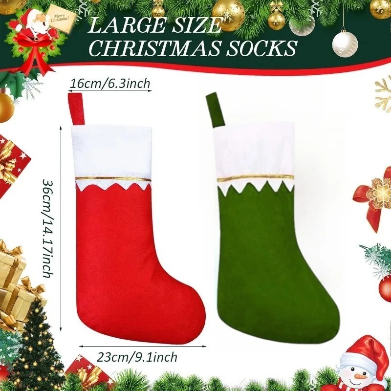 Kaus Kaki Natal untuk Dekorasi - Christmas Stocking Hanging ulasan dan harga