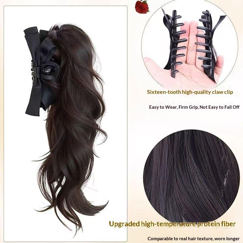 Wig Kuncir Kuda 14 inci dengan - Ribbon Bow Gift ulasan dan harga