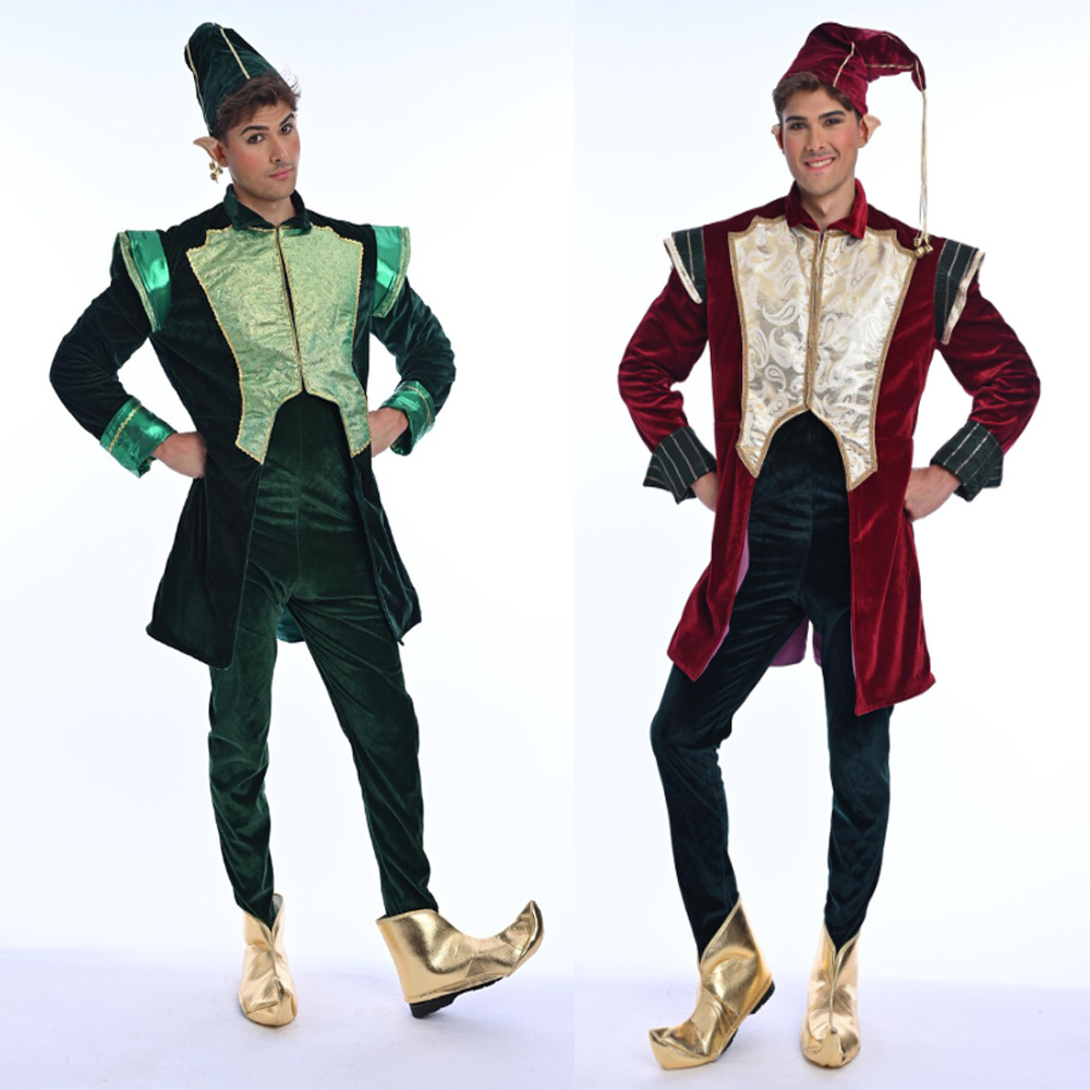 Kostum Elf Santa Claus Beludru - Elf Costume Christmas ulasan dan harga