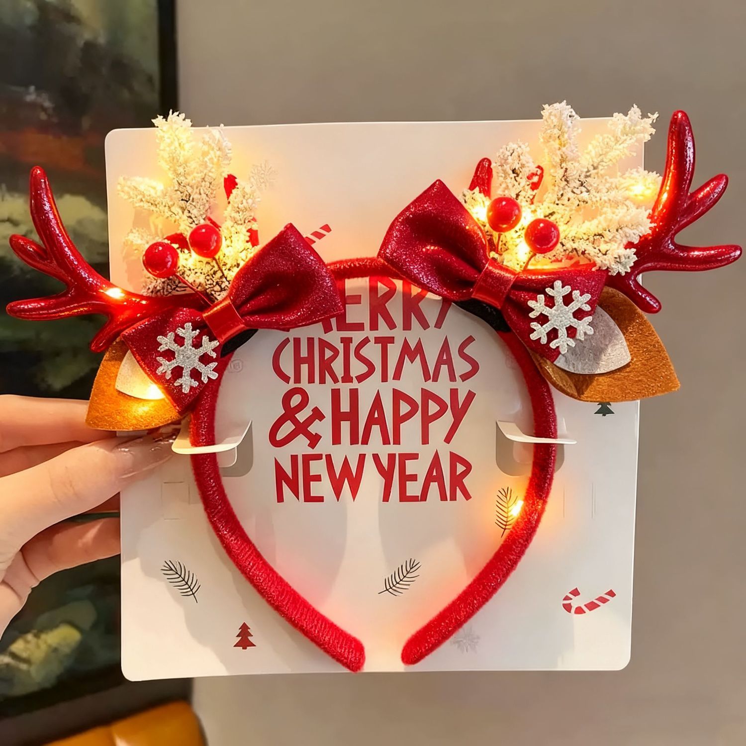 Bando Tanduk Rusa Natal Berlam - Reindeer Antlers Headband ulasan dan harga