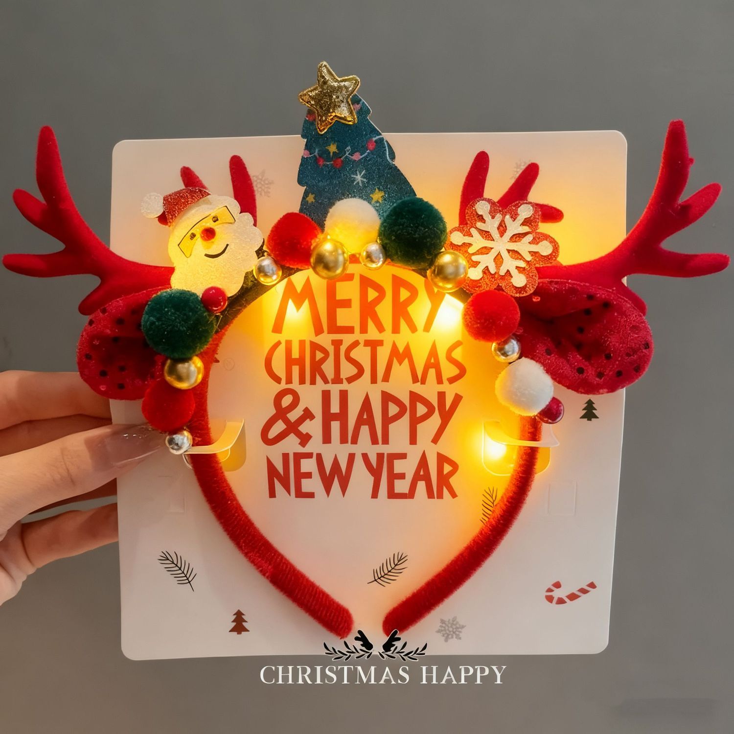 Bando Tanduk Rusa Natal Berlam - Reindeer Antlers Headband ulasan dan harga