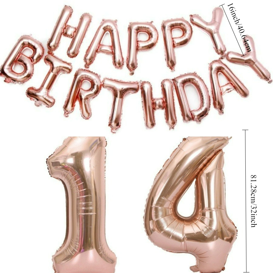 Set Balon Foil Angka 32 Inci,  - Tinsel Garland Decoration ulasan dan harga