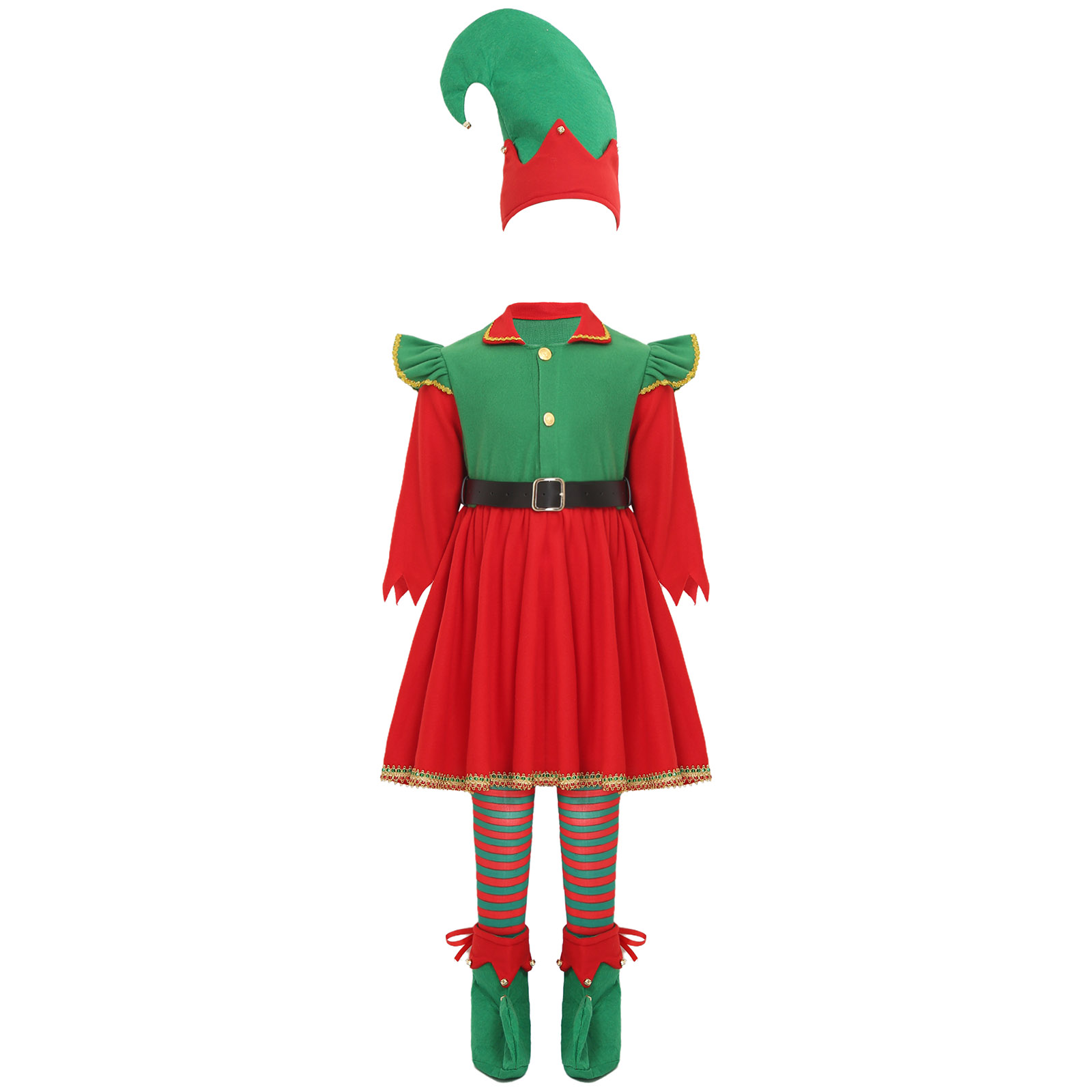 Kostum Natal Gadis Elf, Gaun E - Elf Costume Christmas ulasan dan harga