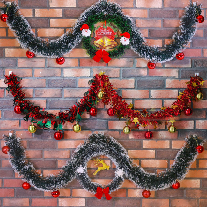1/3/5PCS 2M Pita Garland Tinse - Tinsel Garland Decoration ulasan dan harga