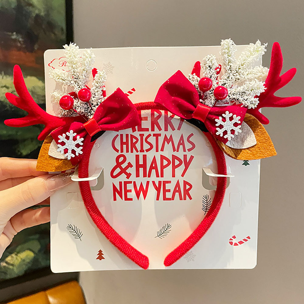 Aksesoris Rambut Lucu Ikat Kep - Reindeer Antlers Headband ulasan dan harga