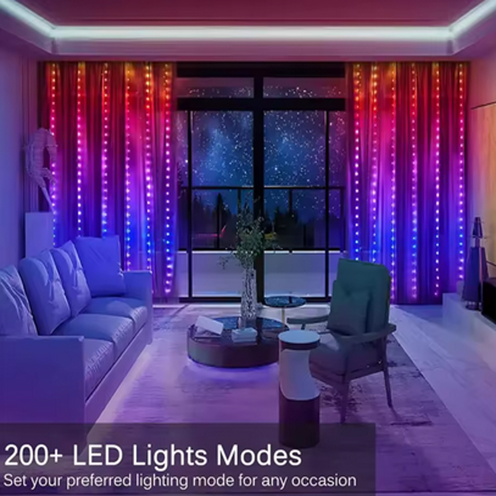 Lampu Tirai LED Pintar RGB 3M  - Led Fairy String Lights ulasan dan harga