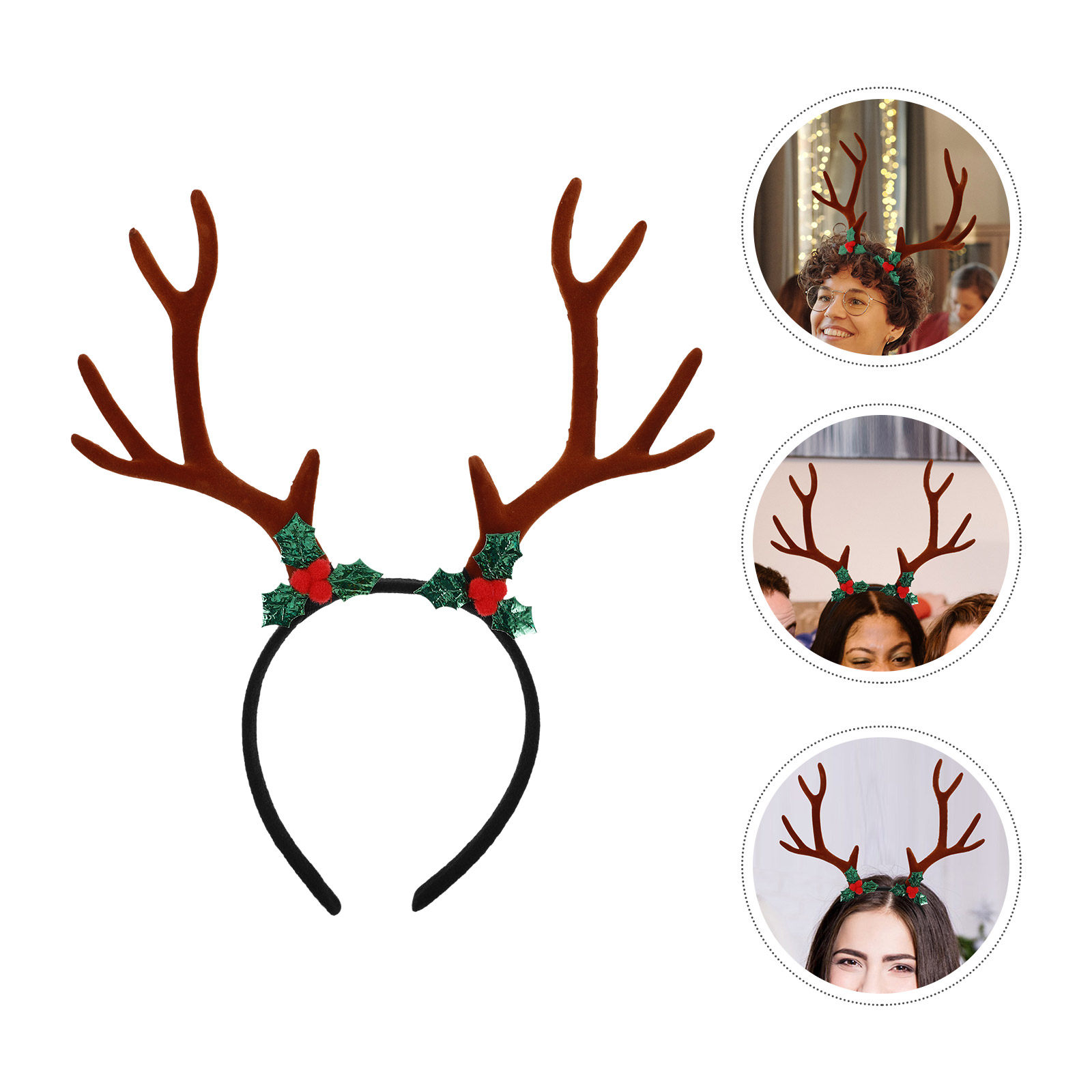 Bando Tanduk Rusa Natal Besar, - Reindeer Antlers Headband ulasan dan harga